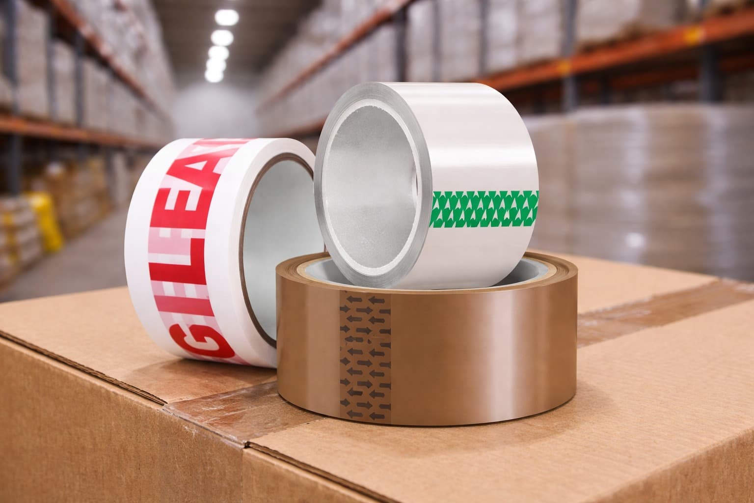 Adhesive Packaging Tapes — Sealing · Clear / Brown / Fragile